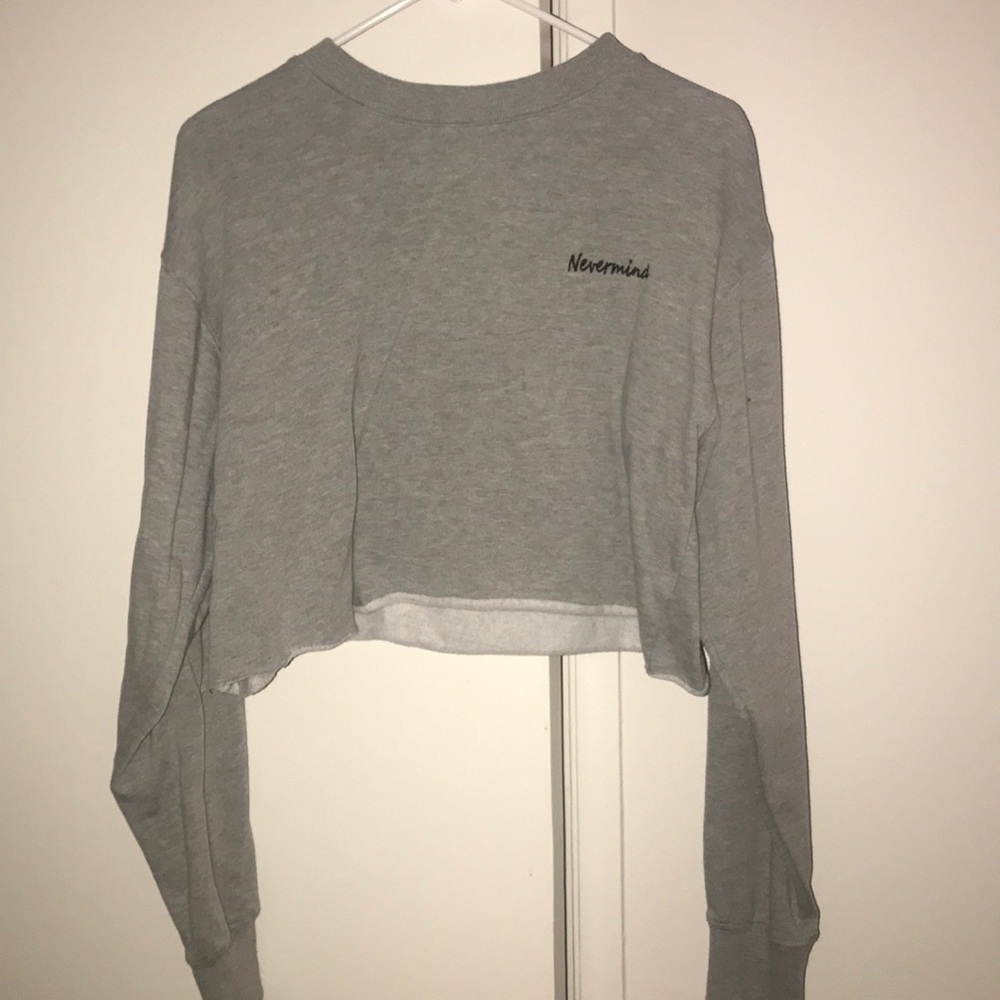 Crop top sweatshirt